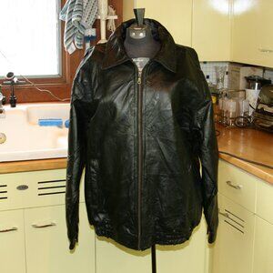 Leather Men's Jacket Biker Coat